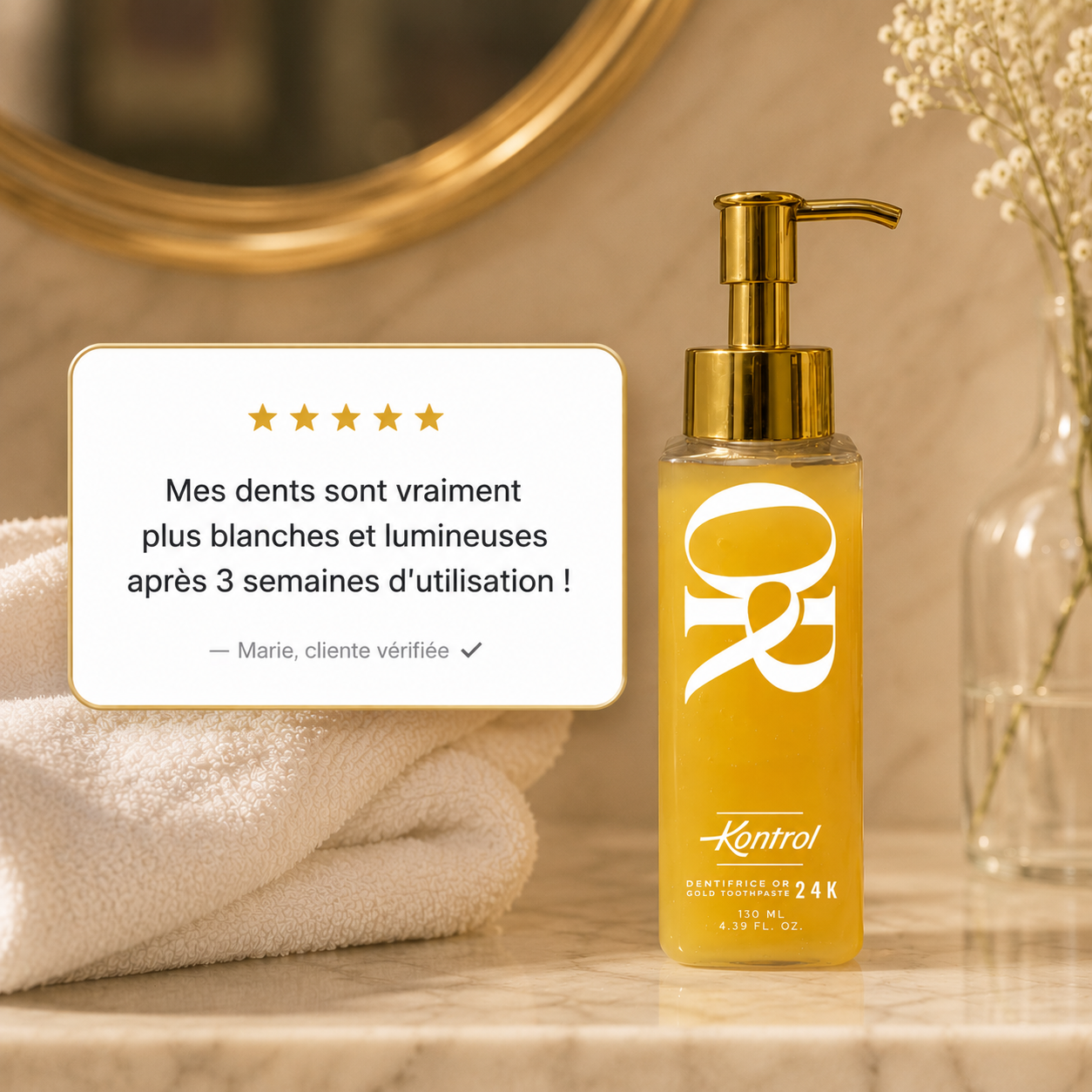 Dentifrice or 24K